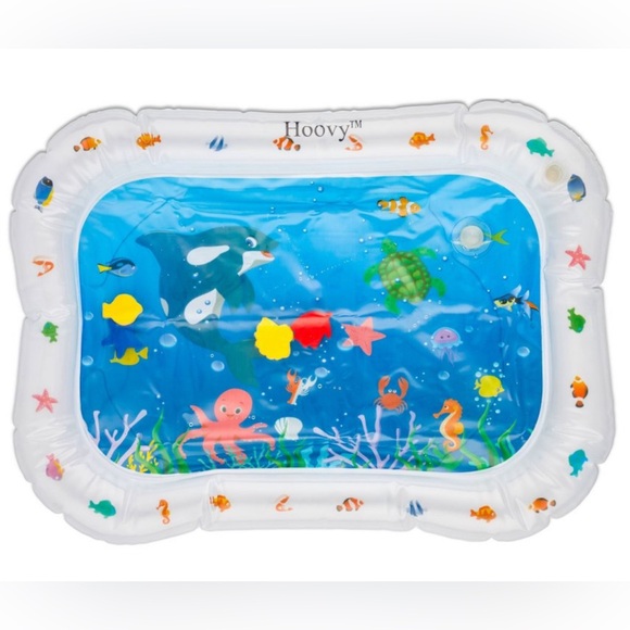 Hoovy Inflatable Tummy Time Water Play Mat Ocean Theme Toy for Baby 0-18 Months - Picture 2 of 11